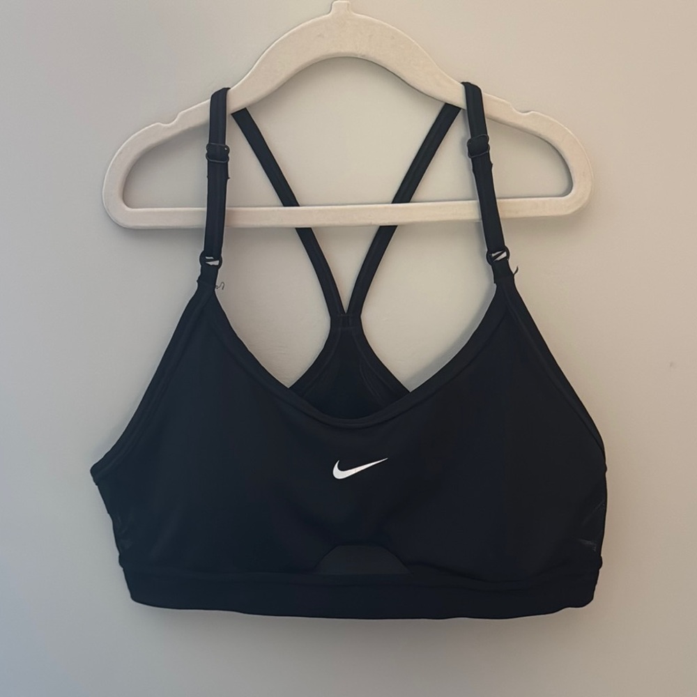 Nike Black Sports Bra with Racerback Design